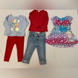 Toddler up to 2 years 6 pieces with Disney Elsa dress